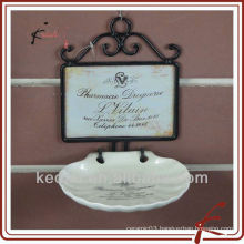 white glaze ceramic shower wall soap dishes